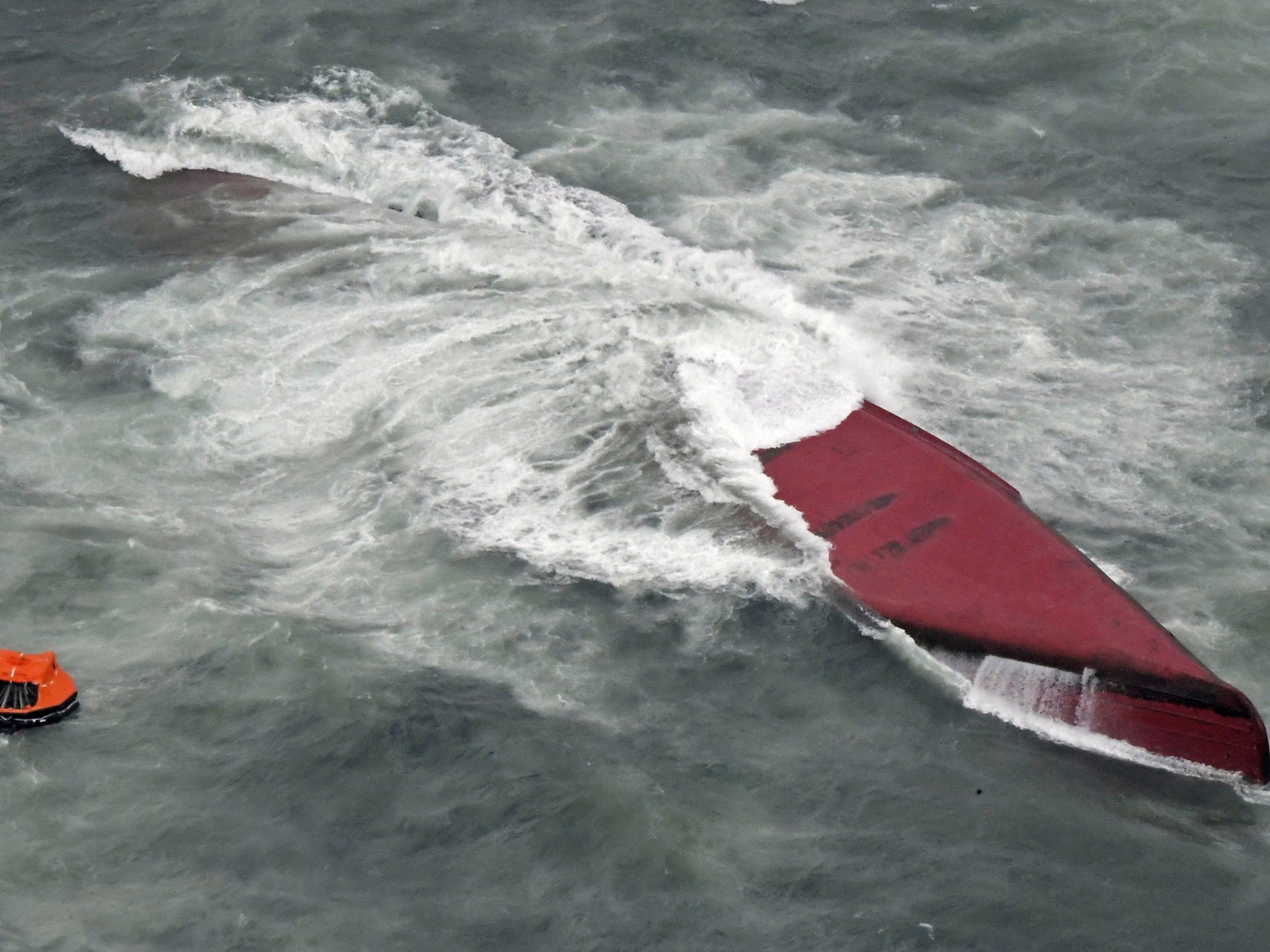 At least eight dead as South Korean-flagged tanker capsizes off