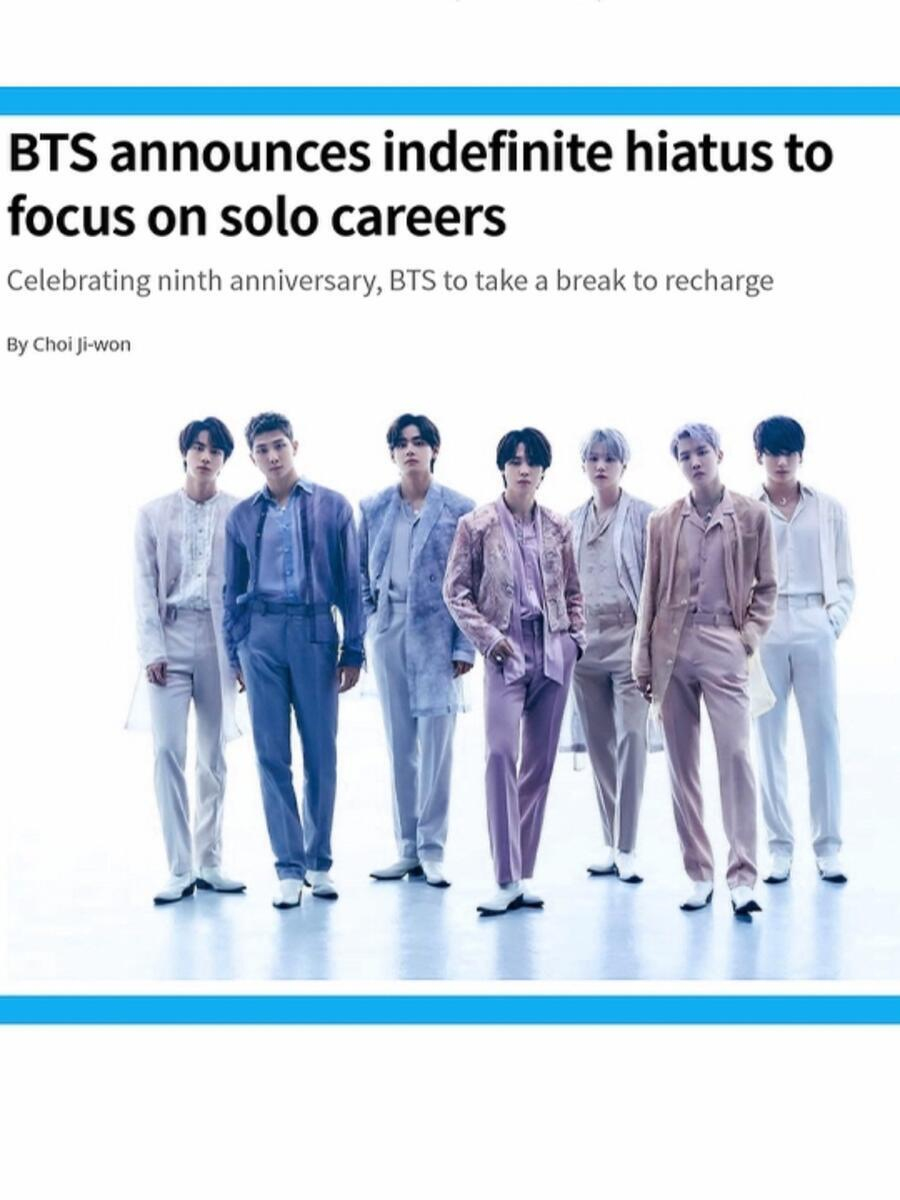 K-Pop group BTS announces hiatus after nine years - Press Review