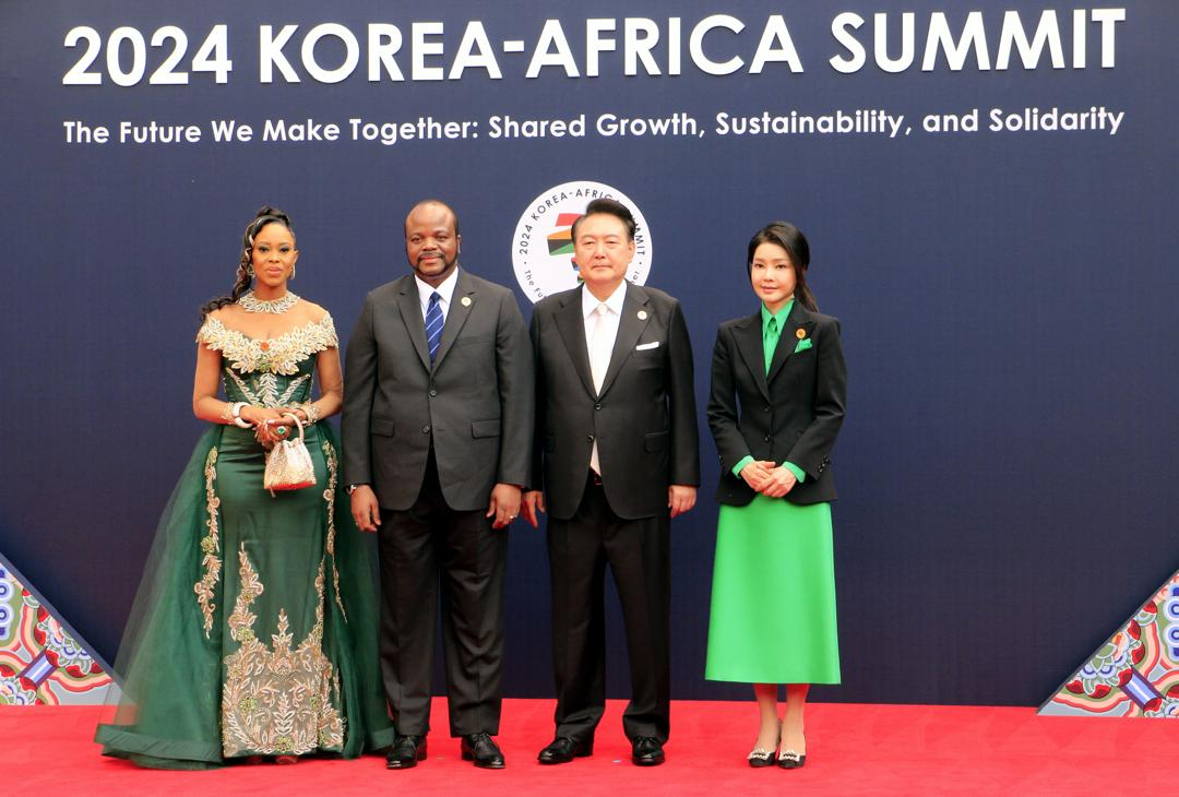 King joins  World Leaders at  Korea-Africa Summit - Eswatini