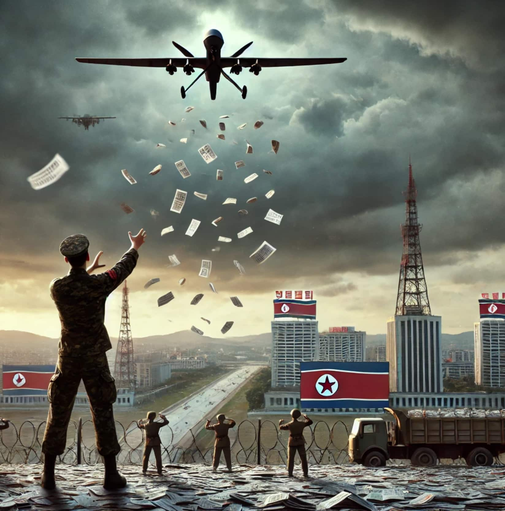 North Korea Accuses South Of Drone Leaflet Drop, Escalating Tensions